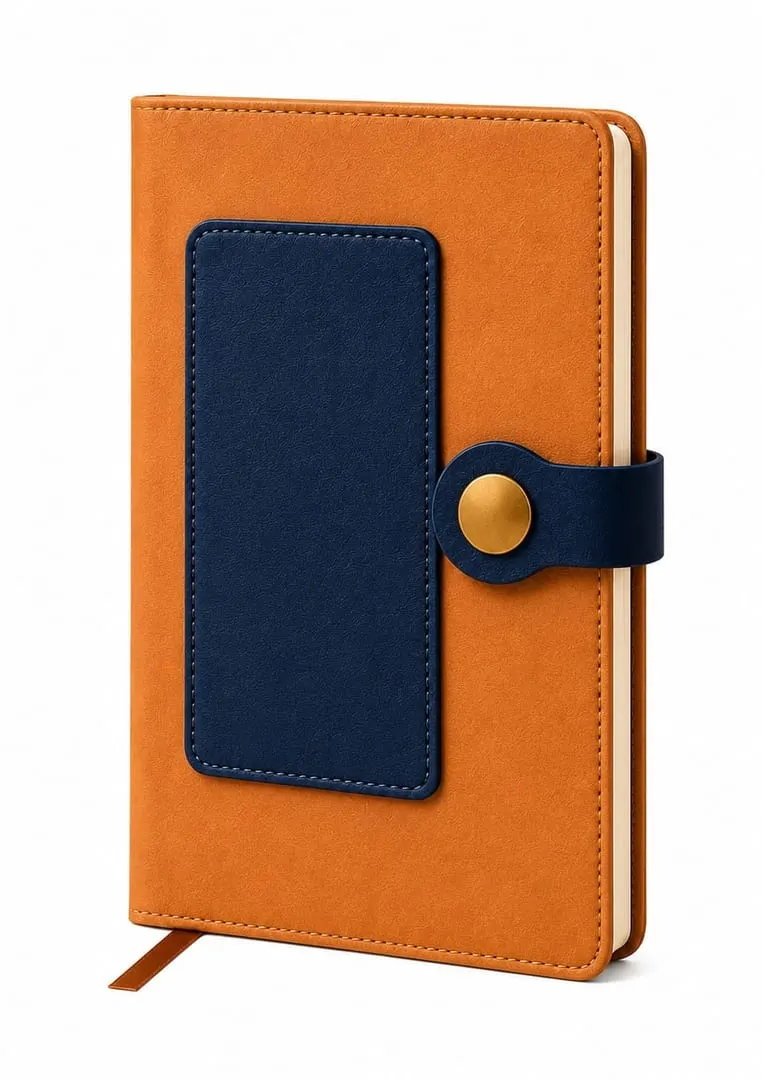 Signature diary in tan & navy