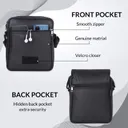 Black Leather Sling Bag