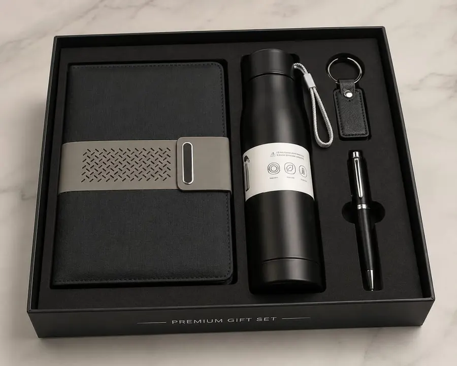 Diary, Bottle & Pen Gift Set