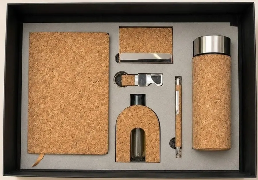 Eco Cork 6-Piece Corporate Gift Set