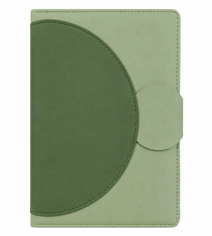 Colour-Block Flap Diary — Sage Green