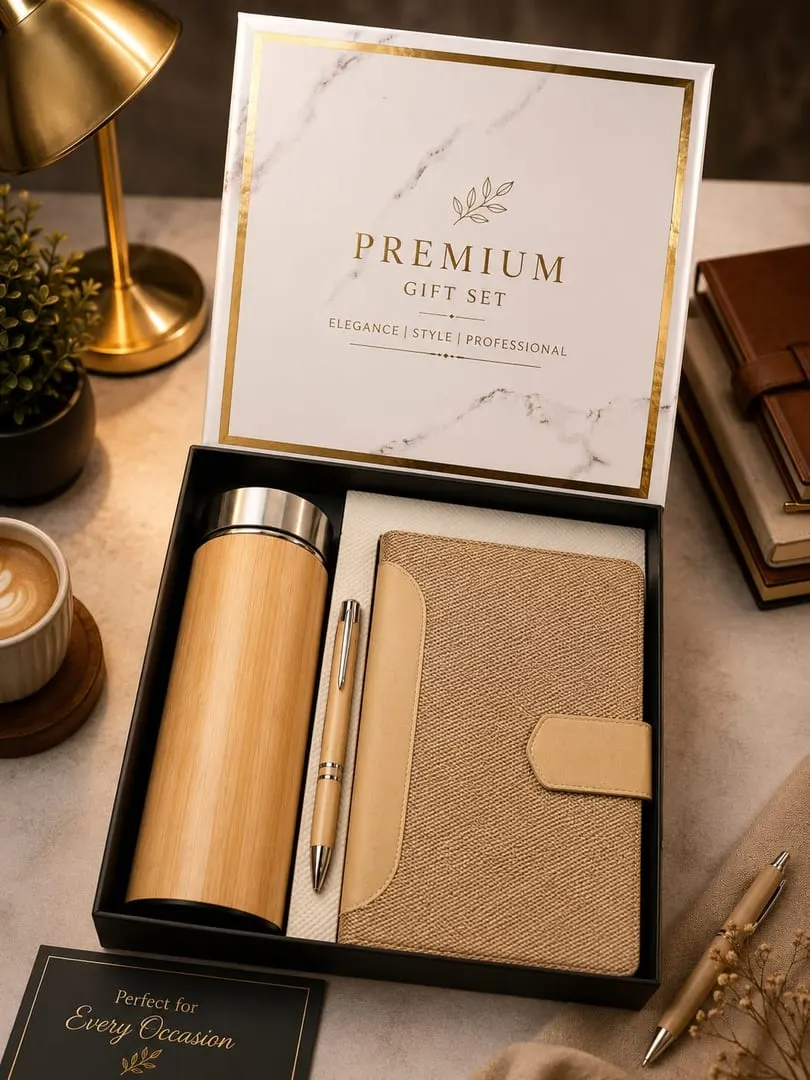 Bamboo & Jute Eco Gift Set — Natural