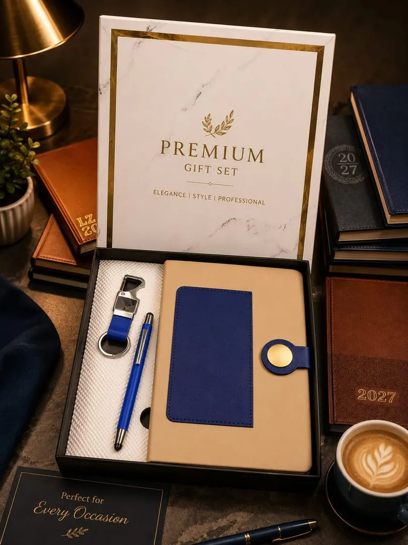 Colour-Panel Diary Gift Set