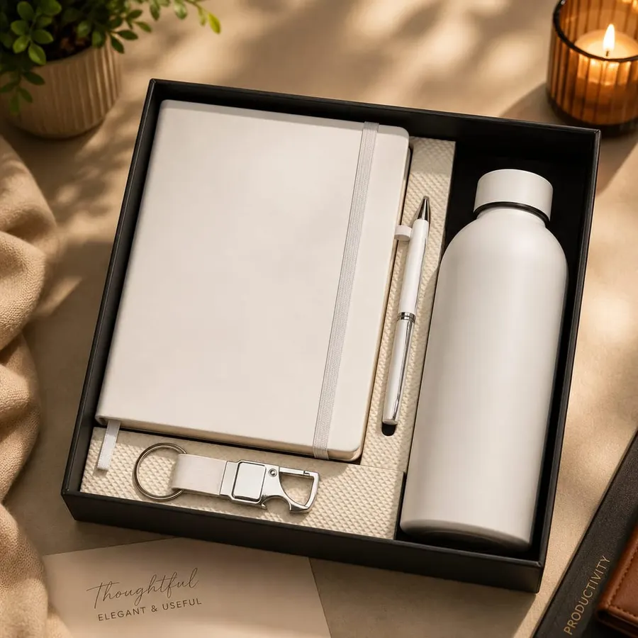 Ivory White 4-Piece Gift Set