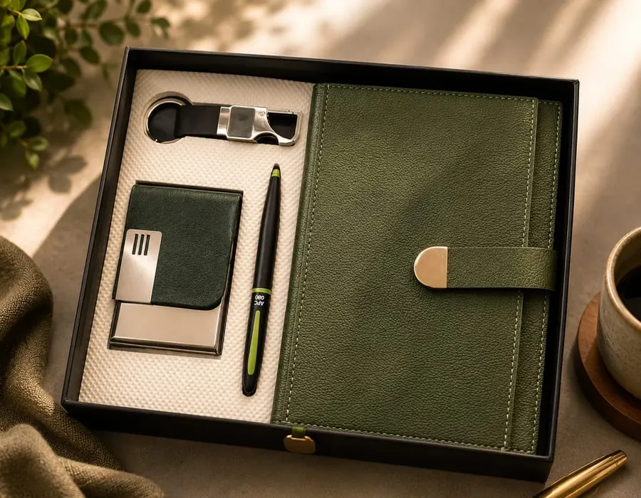 Olive Green 4-Piece Executive Gift Set