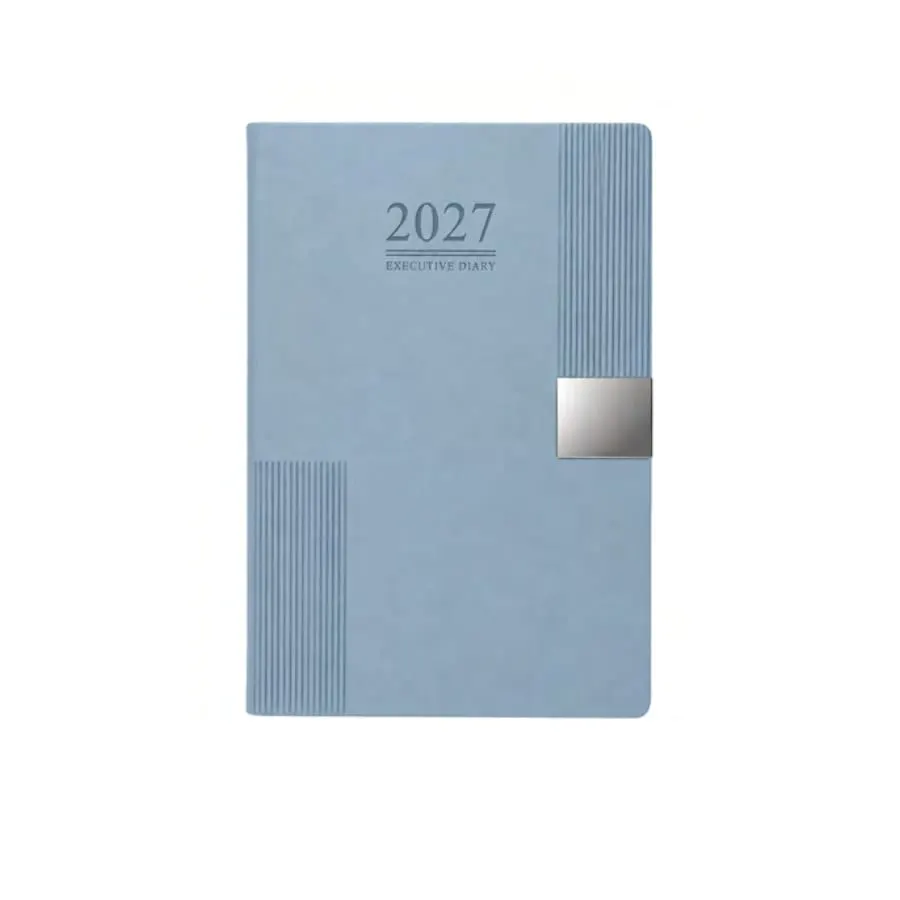 Ribbed Metal-Plate Planner Diary