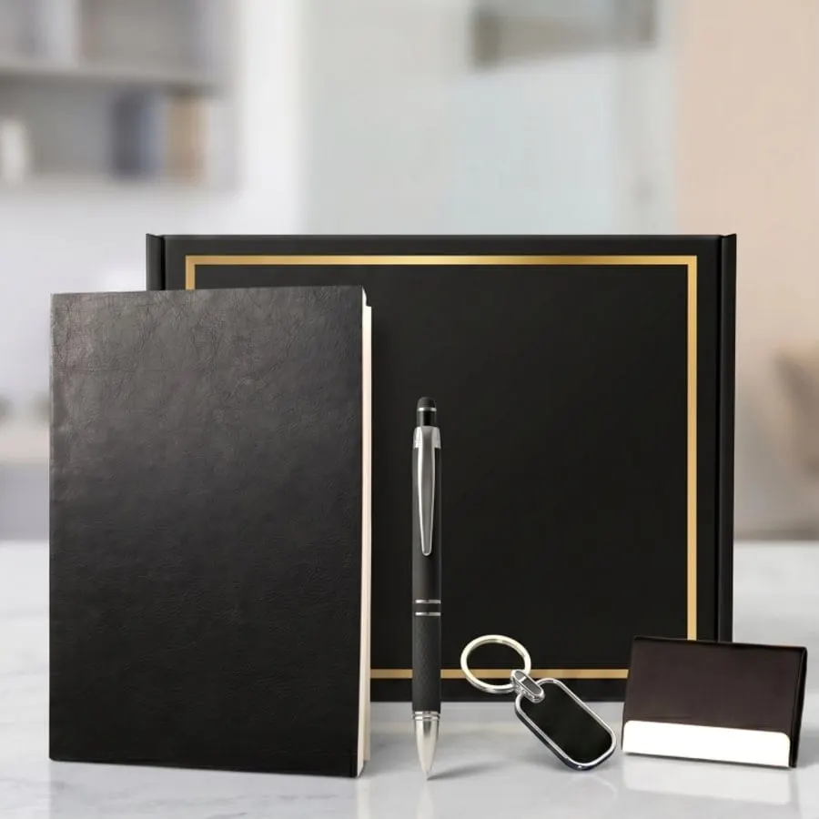 Soft-Touch 4-in-1 Gift Set — Black
