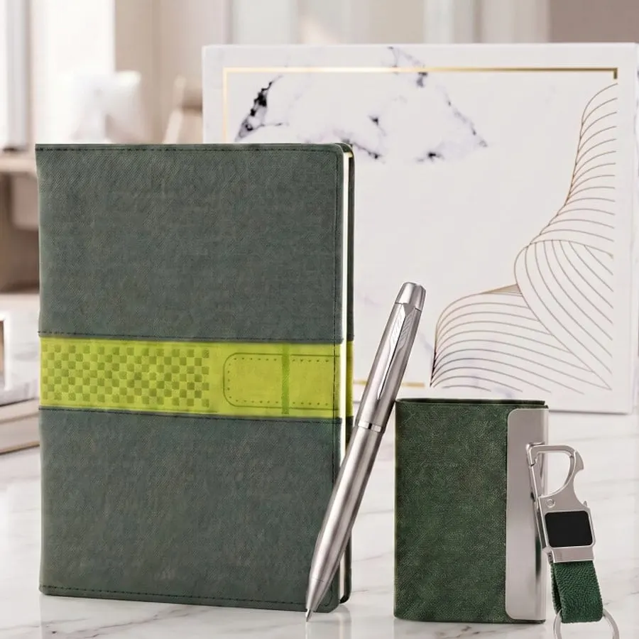 Contrast-Band 4-in-1 Gift Set — Green