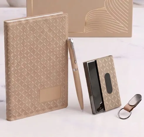 Diamond-Emboss 4-in-1 Gift Set — Champagne