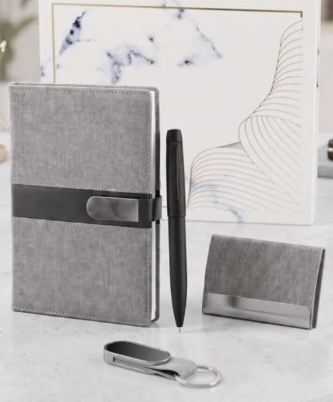 Linen-Band 4-in-1 Gift Set — Grey