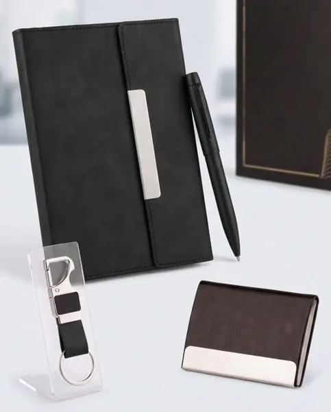 Metal-Plate 4-in-1 Gift Set — Black