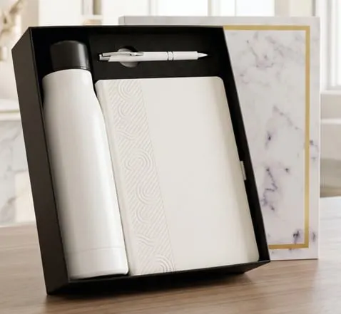 Flask, Diary & Pen Gift Set