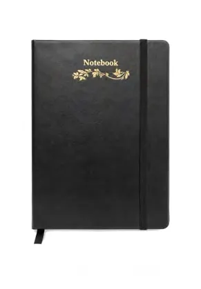 Classic Gold-Foil Notebook — Black