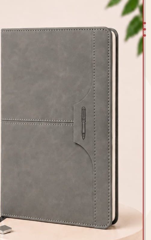 PaperPal Executive Diary Notebook — Grey Pen-Loop (PP 1128)