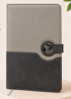 Executive Diary Notebook — Grey Two-Tone