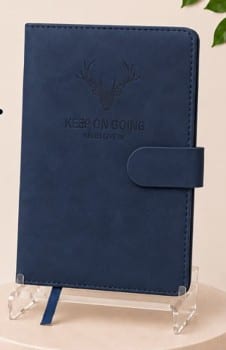 Executive Diary Notebook — Navy ‘Keep On Going’
