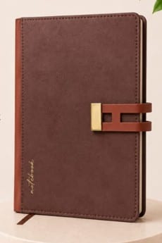 Signature Diary Notebook — Brown