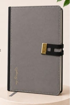 Signature Diary Notebook — Grey