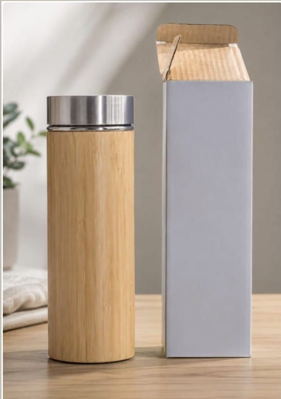 Bamboo Insulated Flask