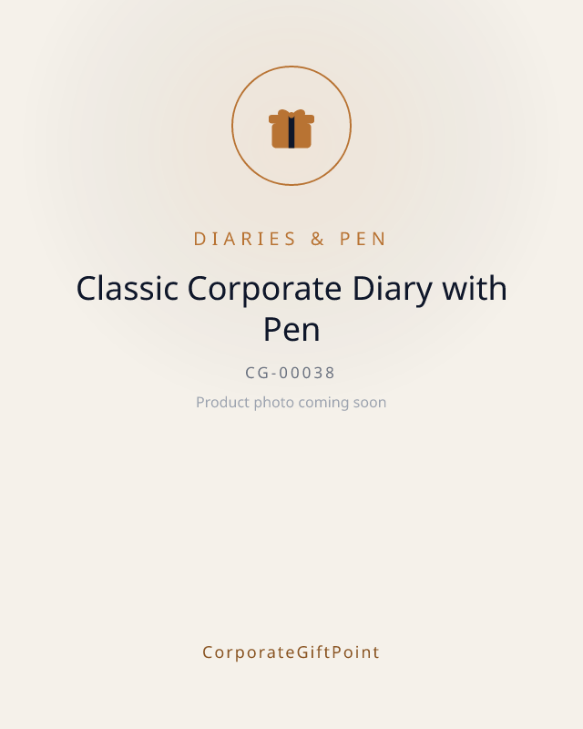 Classic Corporate Diary with Pen