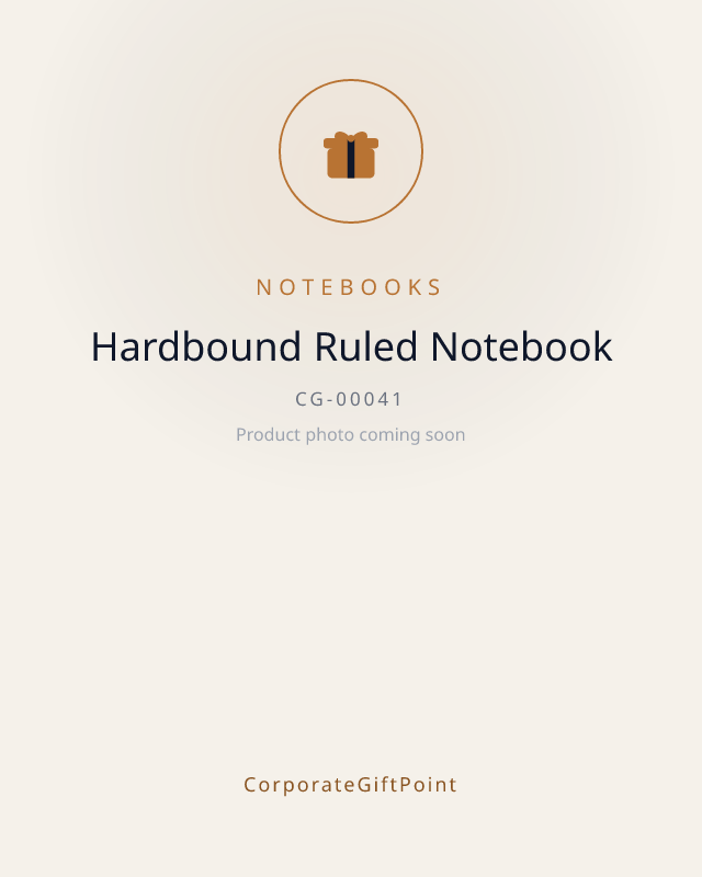 Hardbound Ruled Notebook