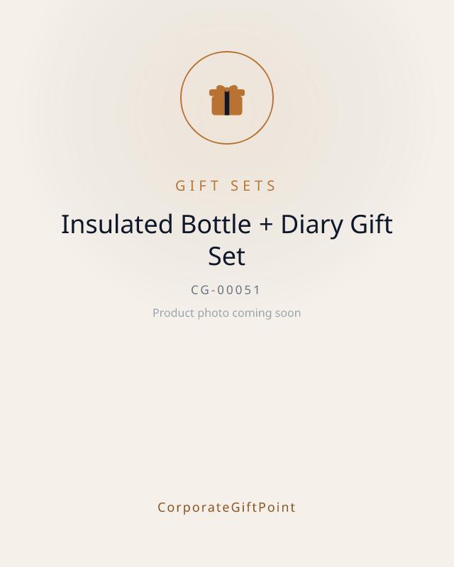 Insulated Bottle + Diary Gift Set