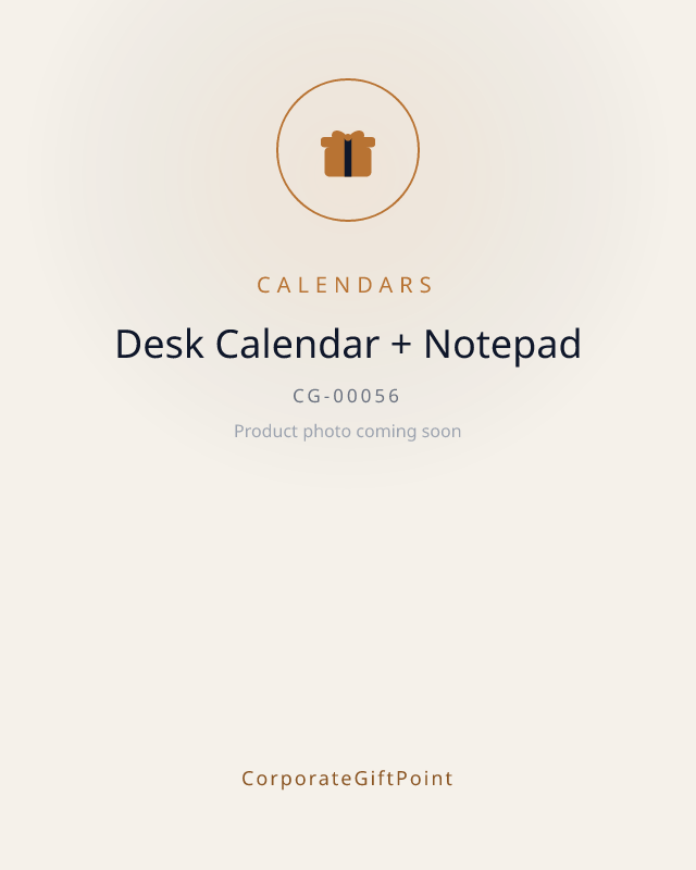 Desk Calendar + Notepad