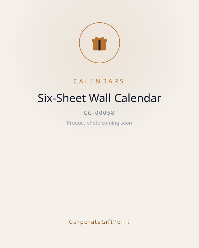 Six-Sheet Wall Calendar
