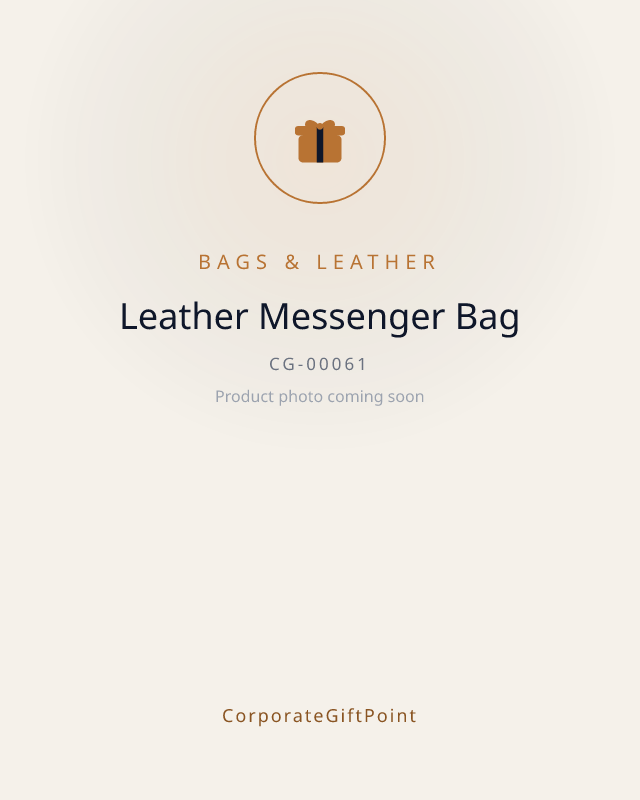Leather Messenger Bag