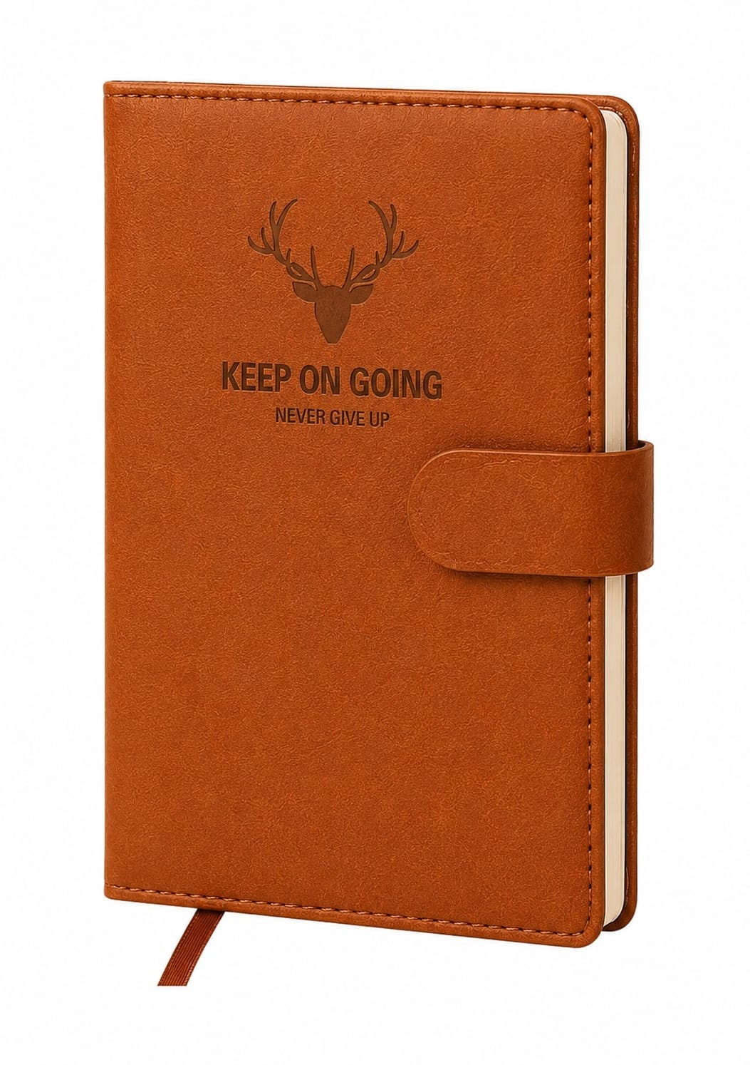 'Keep On Going' Motivational Diary — Tan ‘Keep On Going’