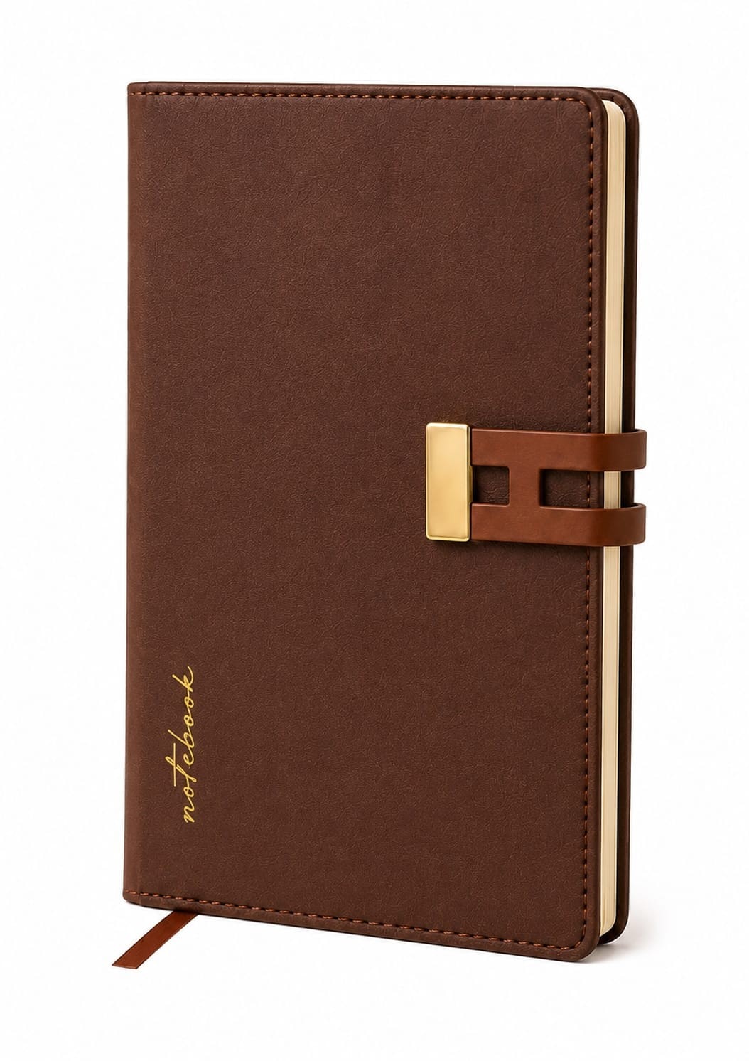 Signature Nameplate Diary — Brown