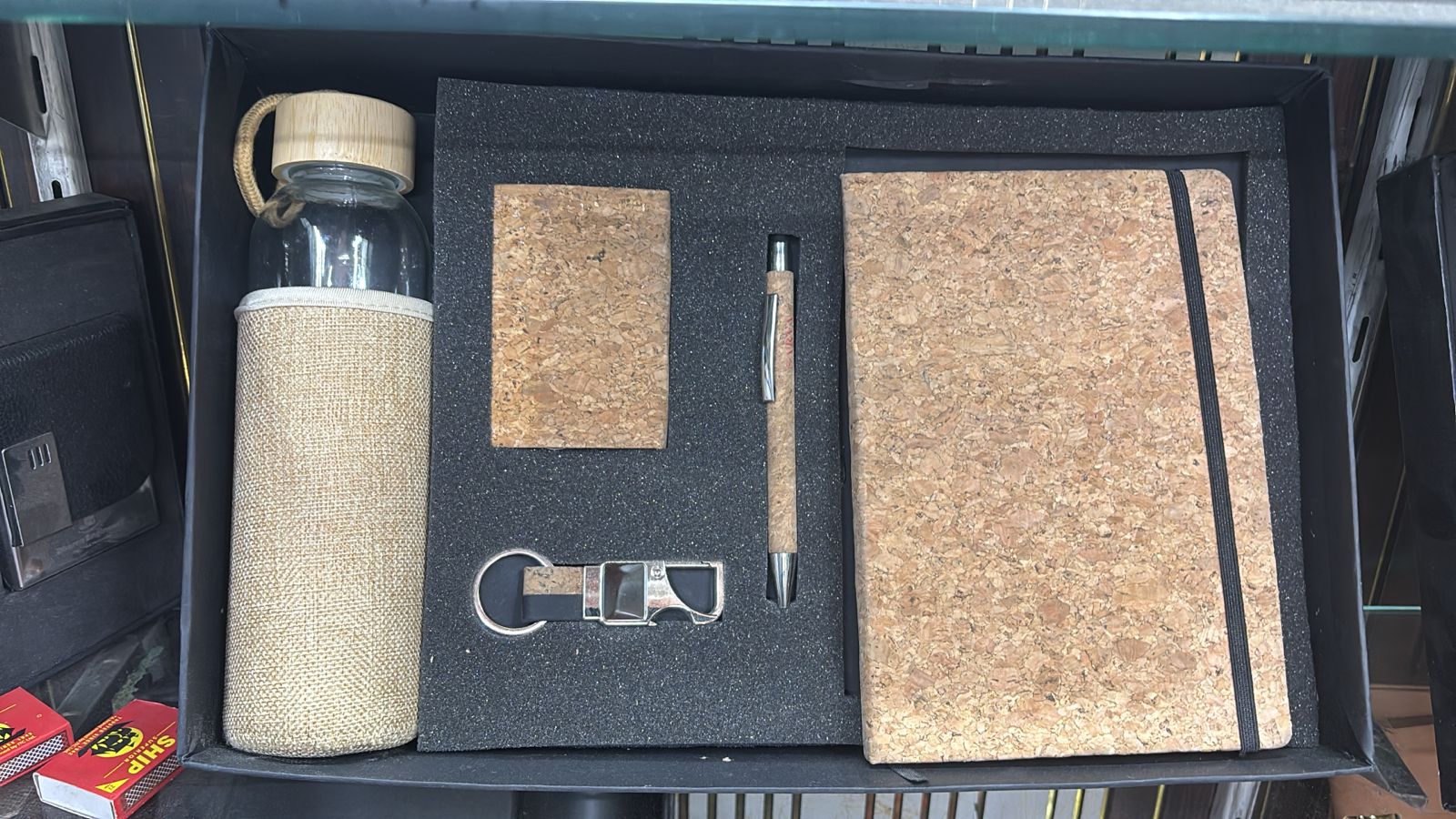 Jute & Glass Eco Gift Set