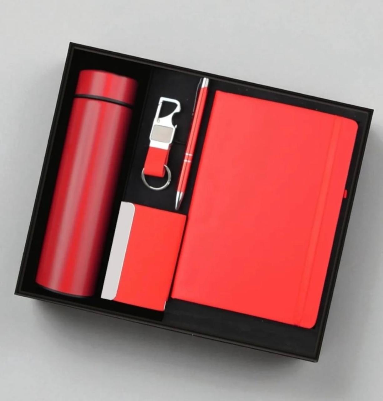 Executive Flask Gift Combo — Red