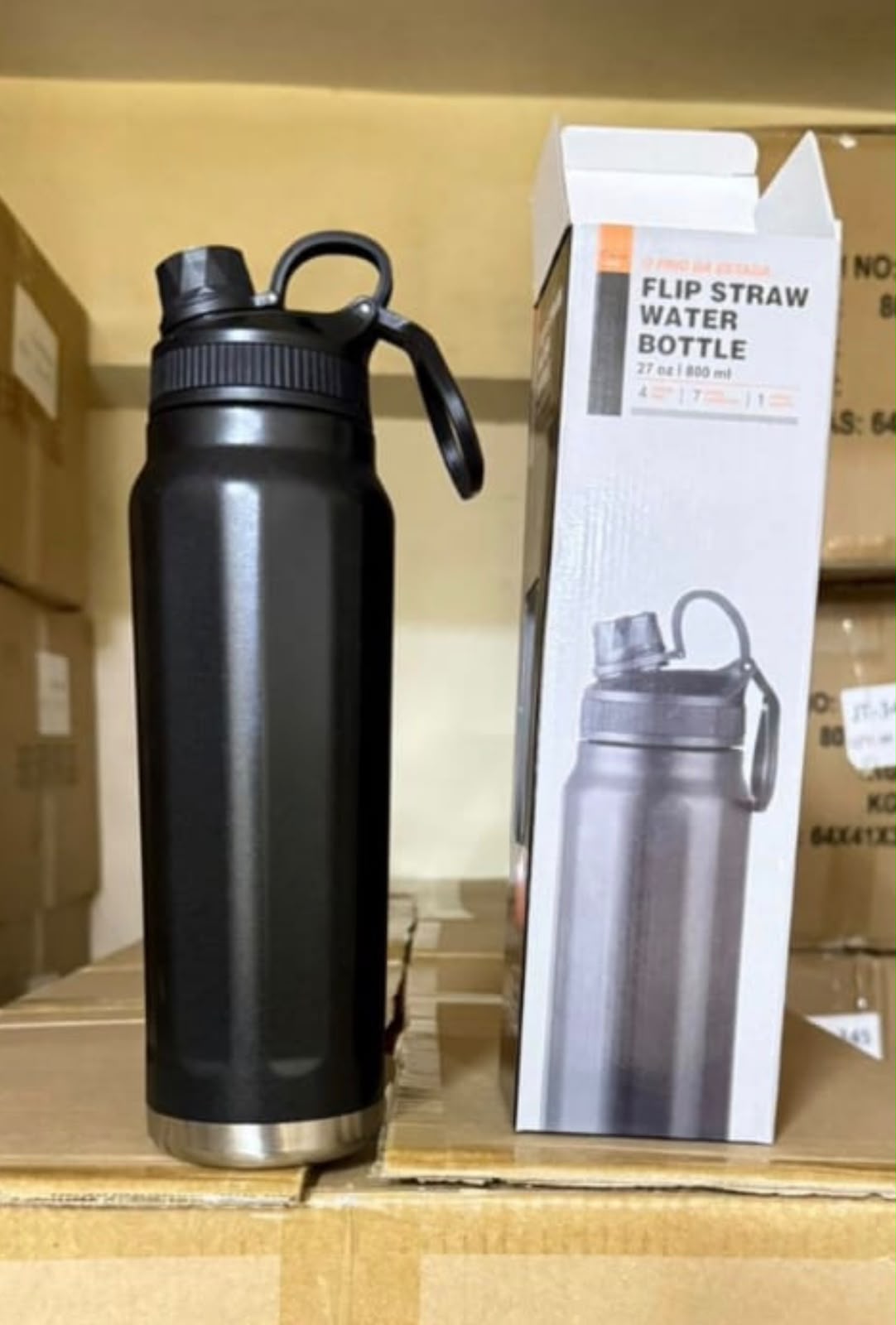 Flip-Straw Water Bottle — 800ml
