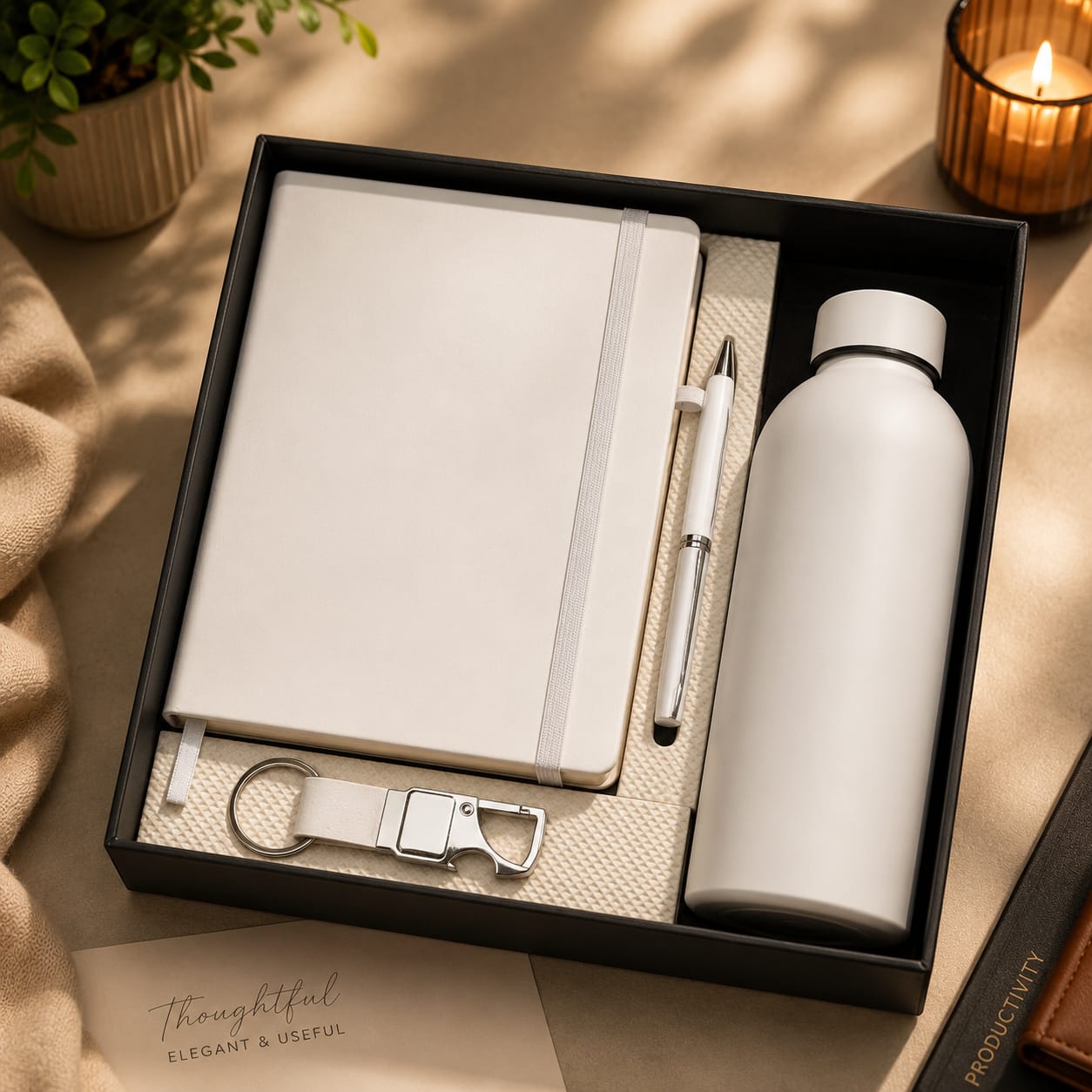 Ivory White 4-Piece Gift Set