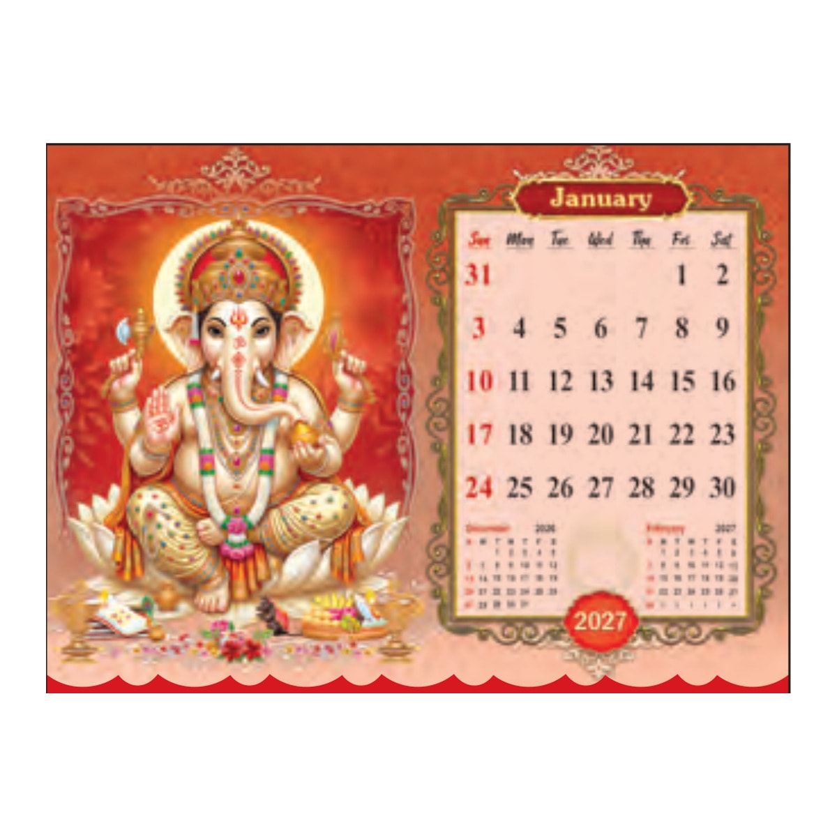 Corporate Table Calendar — Shree Ganesh
