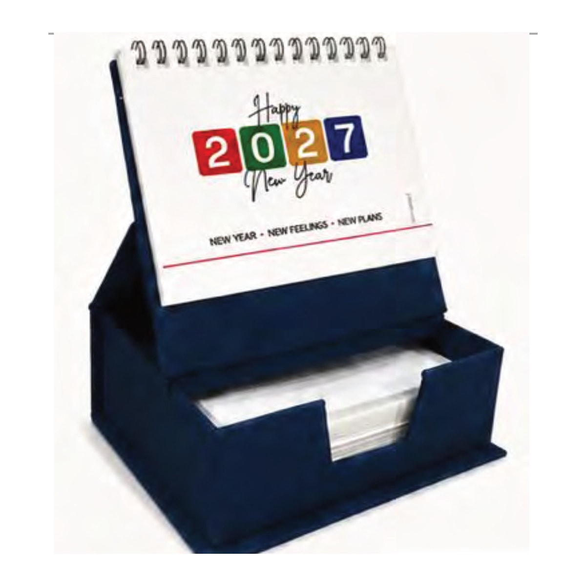 Cube Table Calendar — Blue