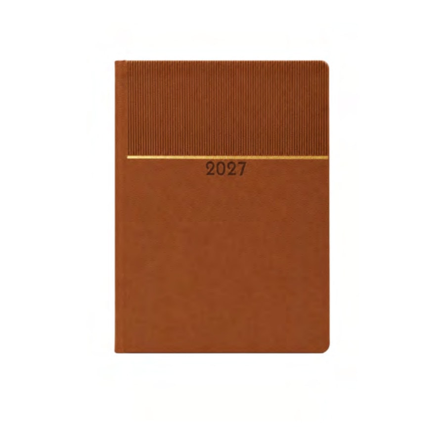 Ribbed Metal-Band Diary — Tan
