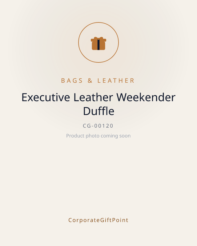 Executive Leather Weekender Duffle