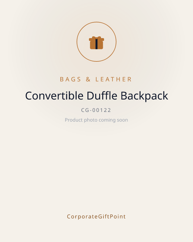 Convertible Duffle Backpack