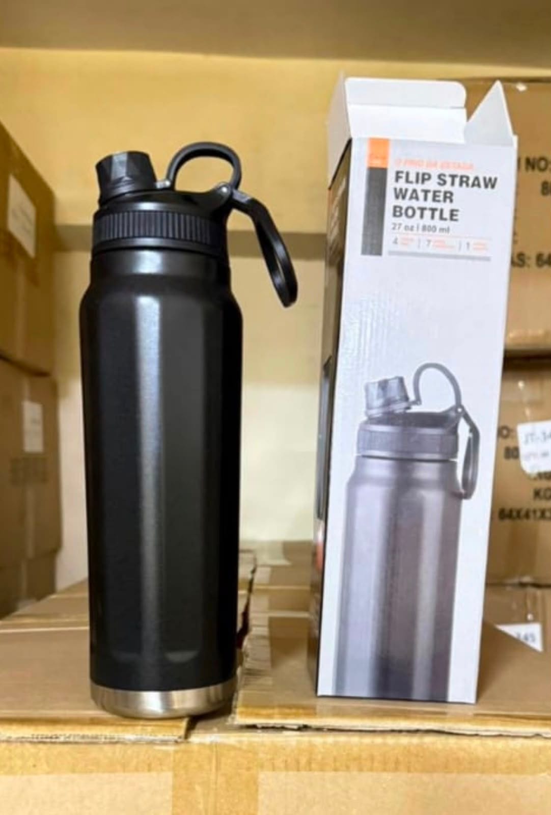 Flip-Straw Water Bottle — 800ml